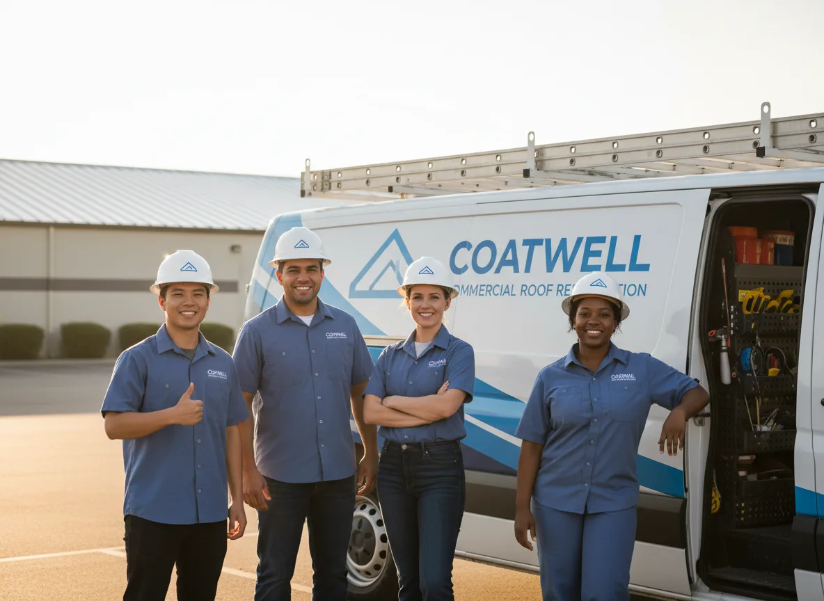 Commercial roof coating company in Kempton, IL